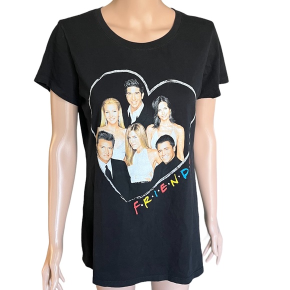 The Television Series Tops - F•R•I•E•N•D•S The Television Series Short Sleeve Tee, Black | L